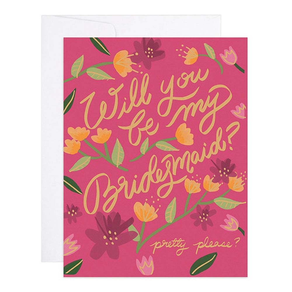 Will You Be My Bridesmaid Greeting Card