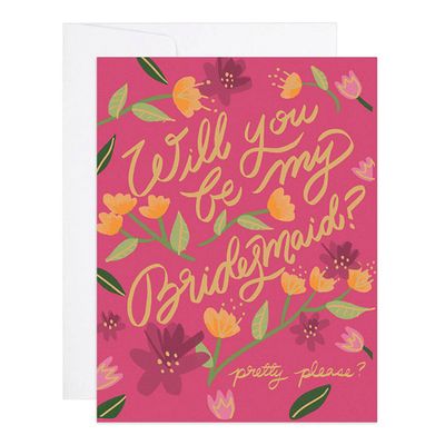 Will You Be My Bridesmaid Greeting Card