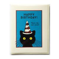 Cat's Meow Birthday Card