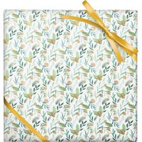 Pinecone Greenery Stone Wrapping Paper