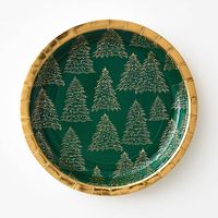 Gold Christmas Tree Large Plates