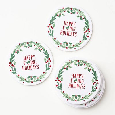 Happy F'ing Holidays Coasters