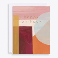 Abstract Shapes Birthday Card