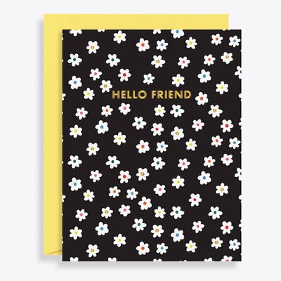 Hello Friend Greeting Card