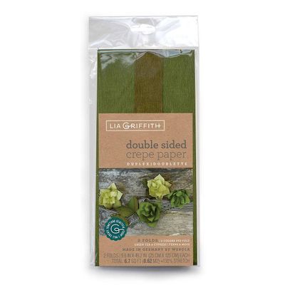 Green Double Sided Crepe Paper Kit