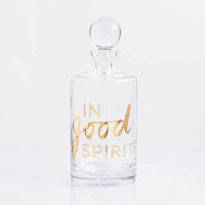 In Good Spirits Crystal Decanter