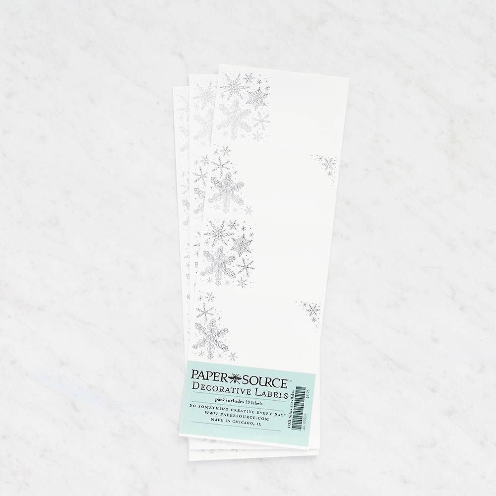 Silver Foil Snowflakes