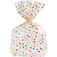 Multi Confetti Dot Cellophane Bags