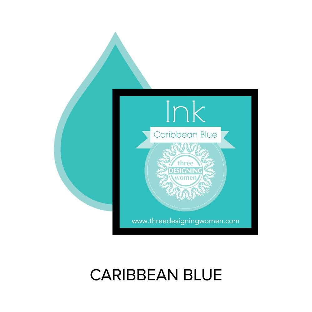 Caribbean Blue Replacement Inkpad for Custom Stamps