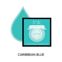 Caribbean Blue Replacement Inkpad for Custom Stamps