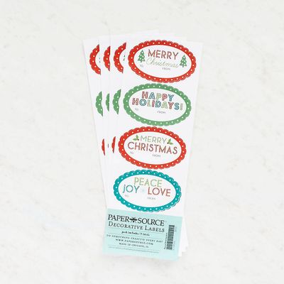 Holiday Sentiments Adhesive Labels