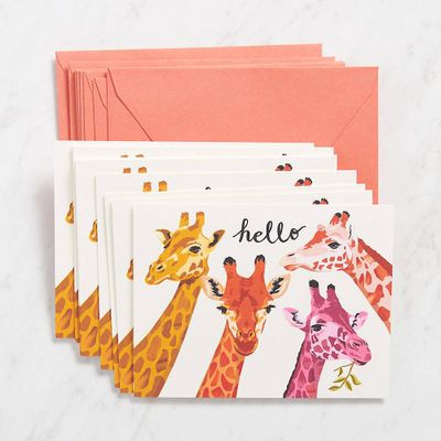 Hello Giraffes Stationery Set