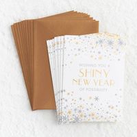 Shiny New Year Holiday Card Set