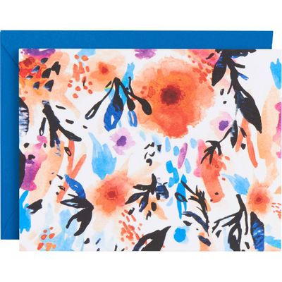 Abstract Watercolor Floral Stationery Set