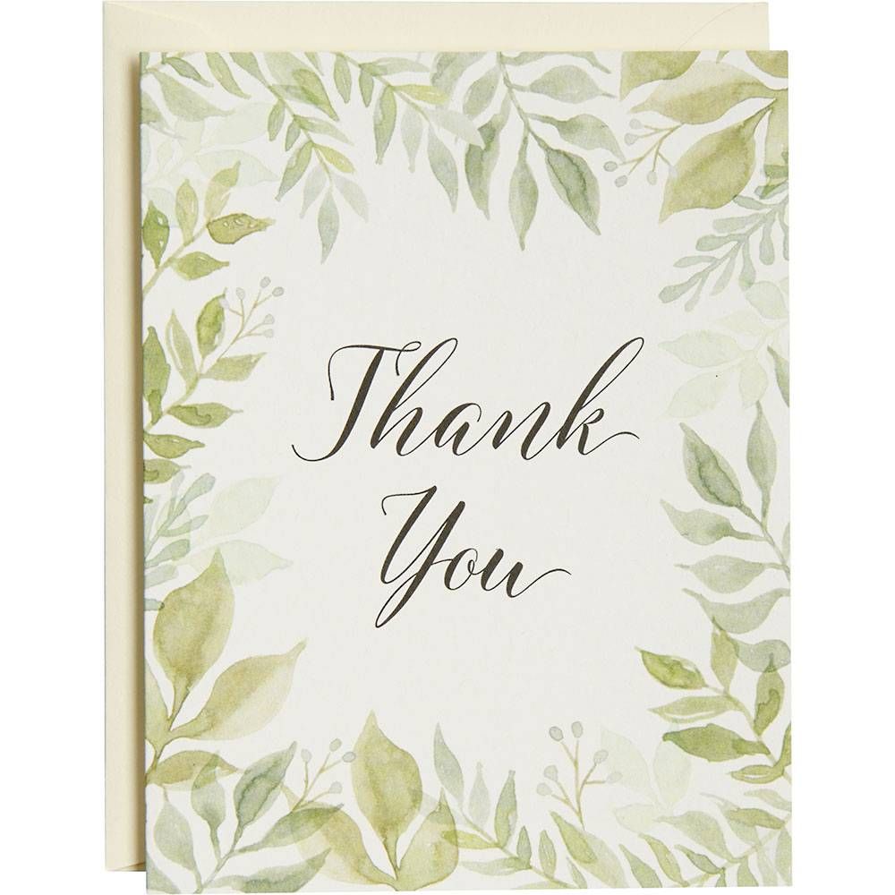 Watercolor Garden Thank You Card Set