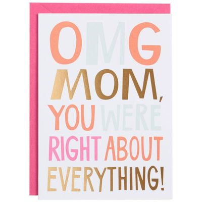 OMG Mother's Day Card
