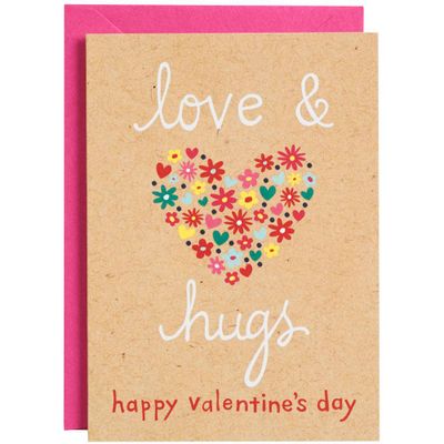 Love & Hugs 4 Bar Valentine Cards