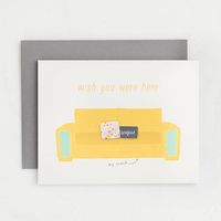 Wish You Were Here Couch Greeting Card