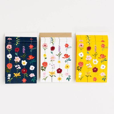 Assorted Bright Floral Stationery Set