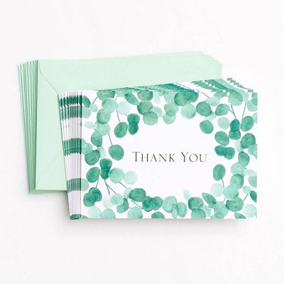 Eucalyptus Thank You Card Set