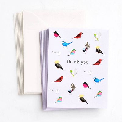 Birds With Personality Thank You Card Set