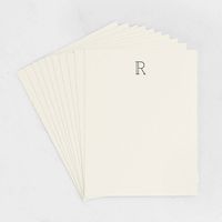 Q Monogram Letterpress Stationery Set