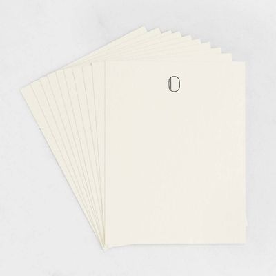 O Monogram Letterpress Stationery Set