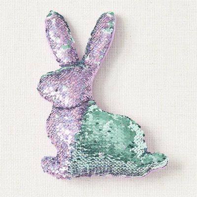 Magic Sequin Bunny Pillow