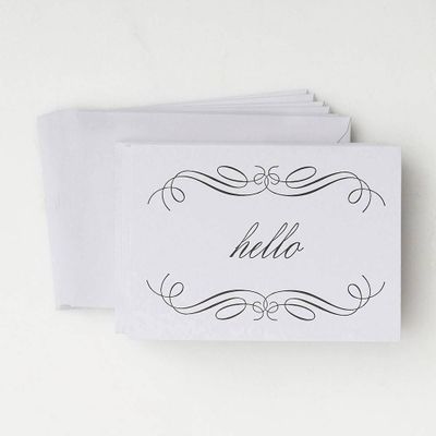 Hello Swirls Note Card Set