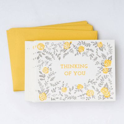 Floral Thinking of You Note Card Set