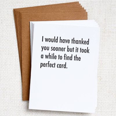Overdue Thank You Cards