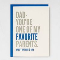 Favorite Parent Father's Day Card