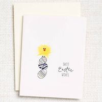 Handcrafted Sweet Easter Wishes Chick Card