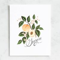 Georgia Peach Art Print