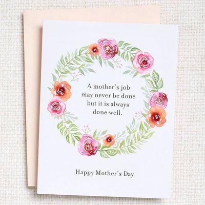 Mother's Job Never Done Card