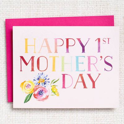Mother's Day Rainbow Letters Card