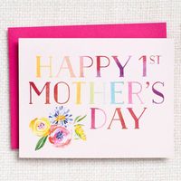 Mother's Day Rainbow Letters Card