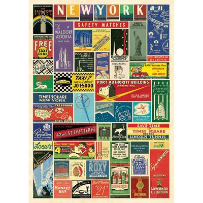 New York City Matchbooks Flat Wrap