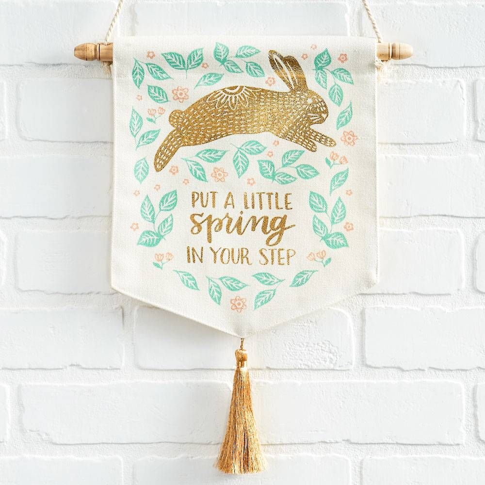 Spring Bunny Wall Pennant