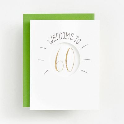 Welcome to 60 Birthday Card