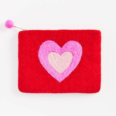 Felt Heart Pouch