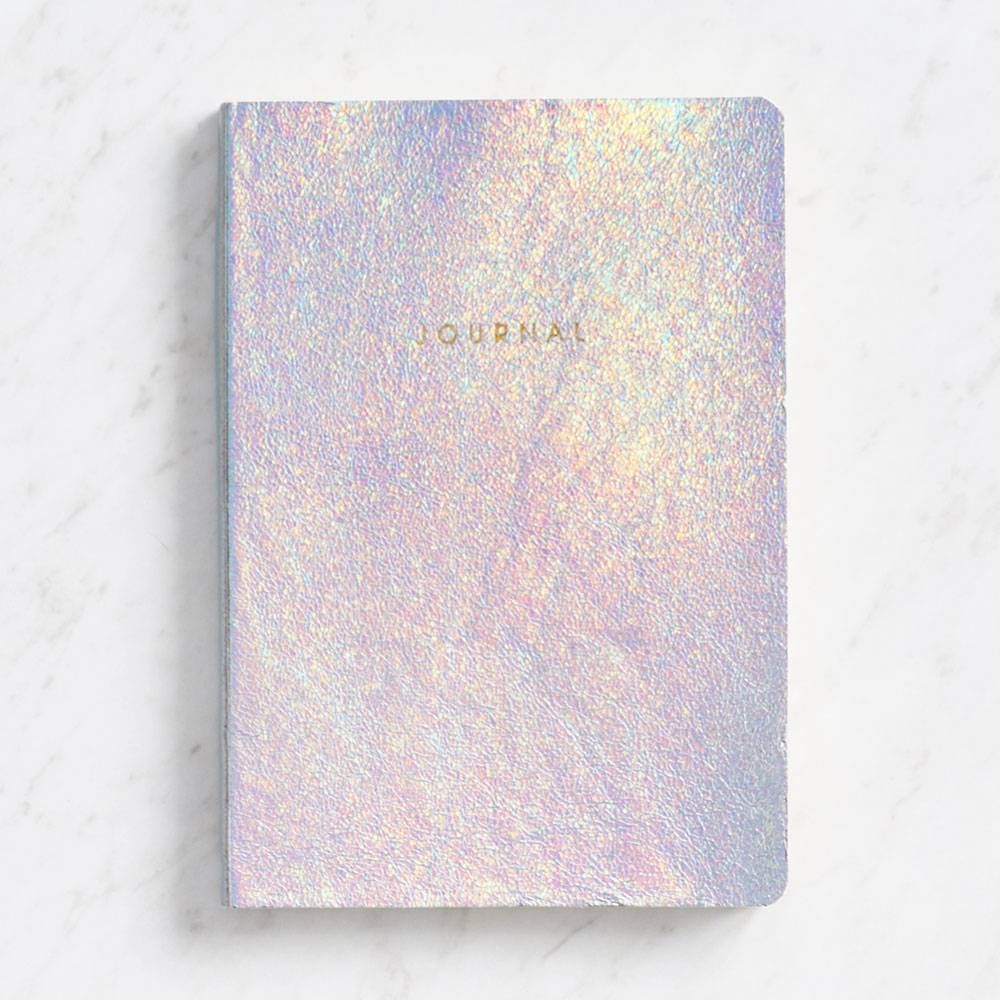 White Luster Soft Journal