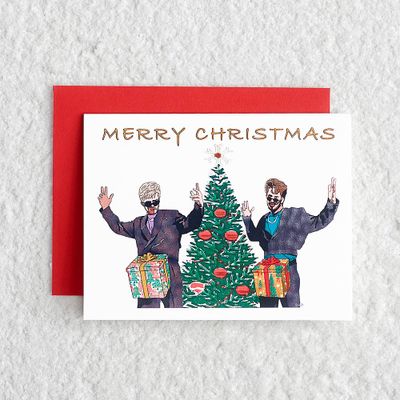 D*ck in a Box Christmas Card