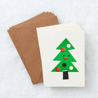 Christmas Happy Tree Card Set