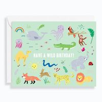 Wild Animals Birthday Card