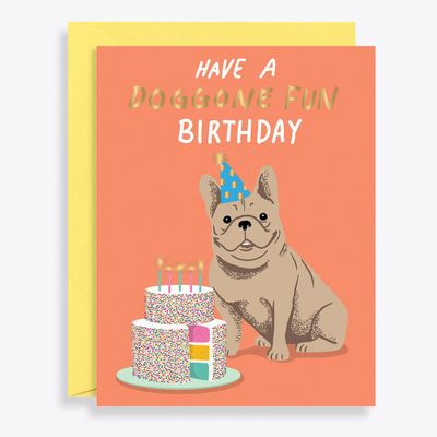 Doggone Fun Birthday Card