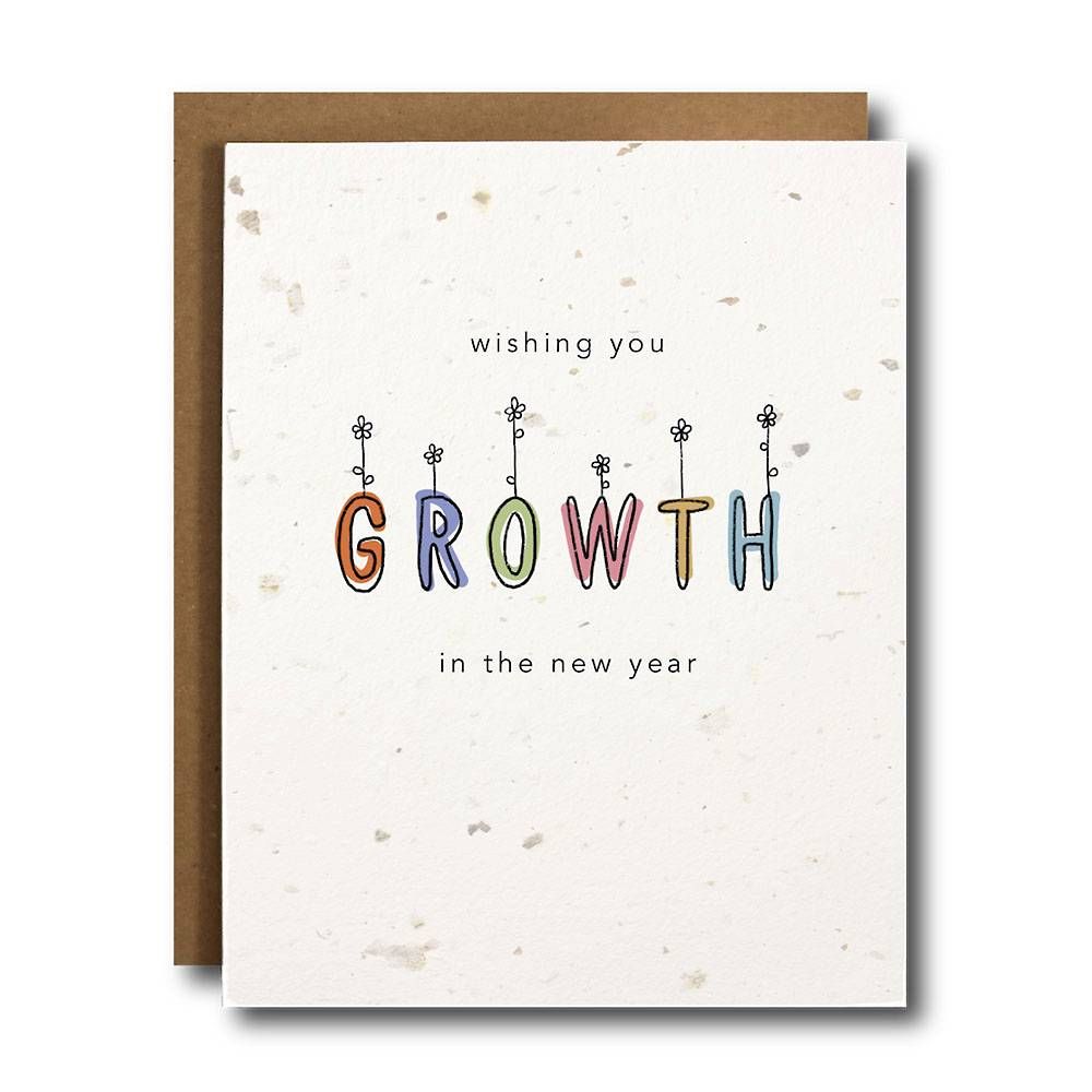 Growth In The New Year Birthday Card