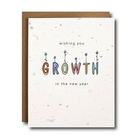 Growth In The New Year Birthday Card