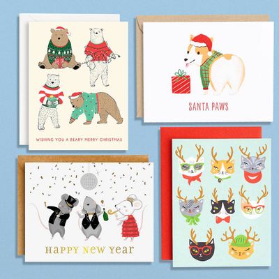 Cute Critter Holiday Card Bundle