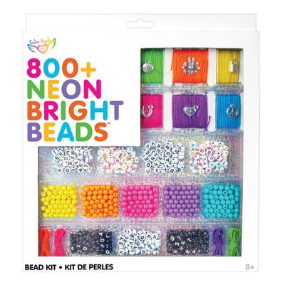 Large Neon Alphabet Bead Kit